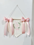 Nursery Banner - Floral and Butterfly